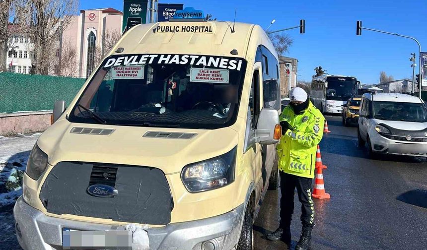 Kars'ta toplu taşıma araçlarına sıkı denetim gerçekleştirildi