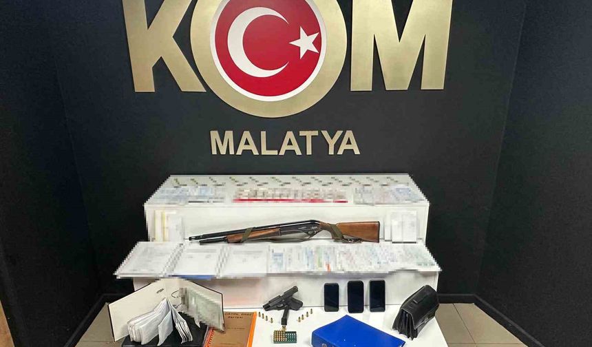 Malatya'da tefeci operasyonunda 3 kişi tutuklandı