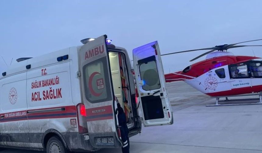 Muş'ta solunum sıkıntısı yaşayan bebek için hızlı müdahale