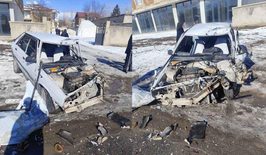 Ahlat’ta trafik kazası: 1 Yaralı