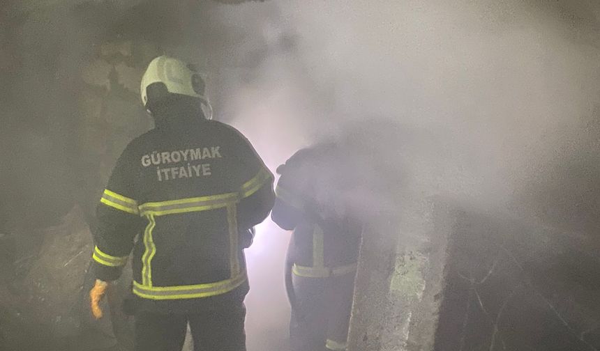 Güroymak’ta Tandır Yangını Söndürüldü