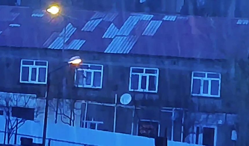 Bitlis’te şimşekler geceyi aydınlattı