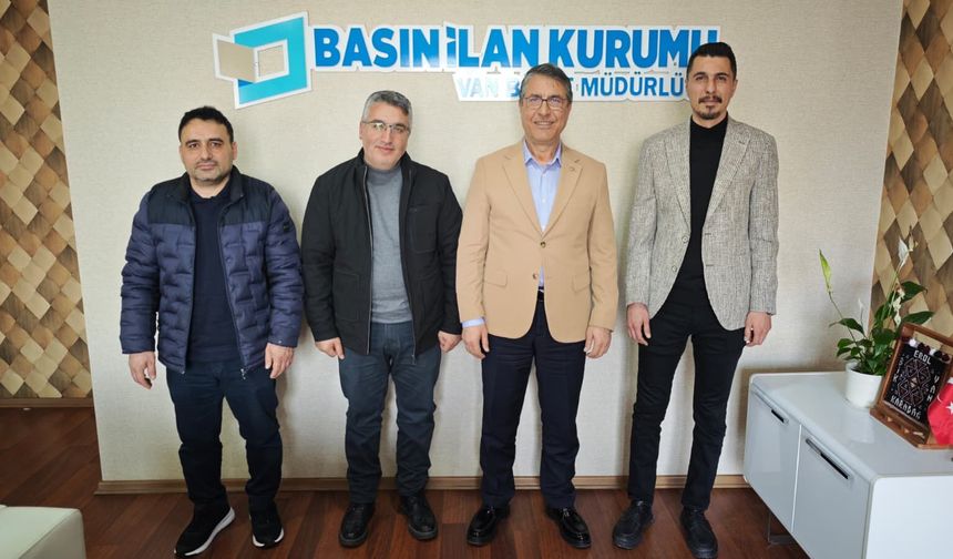 Ahlat ve Tatvan basınından BİK Van Bölge Müdürü Karadağ’a ziyaret