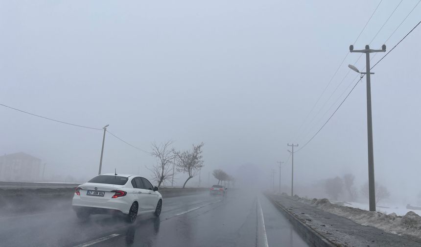 Güroymak’ta Yoğun Sis Hayatı Olumsuz Etkiledi