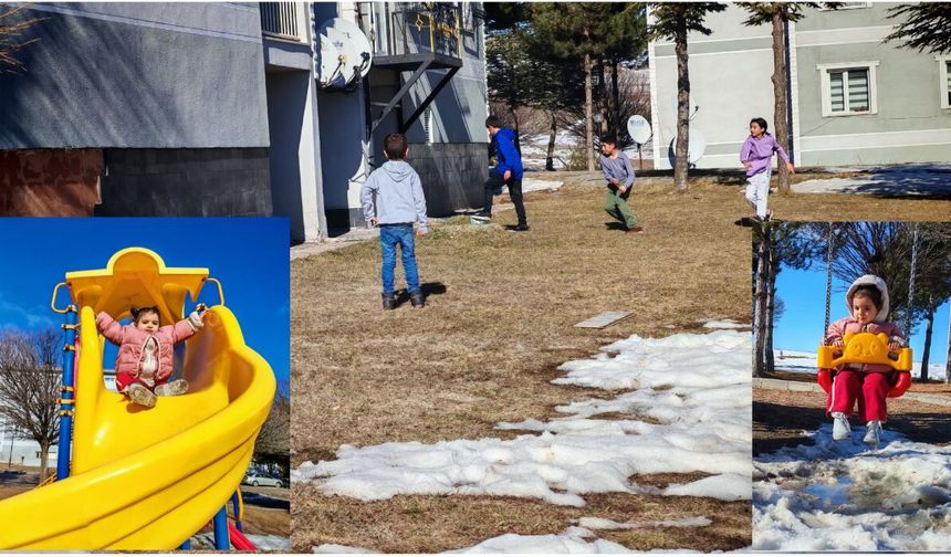 Ahlat’ta Hava Isındı, Çocuklar Sokaklara Koştu