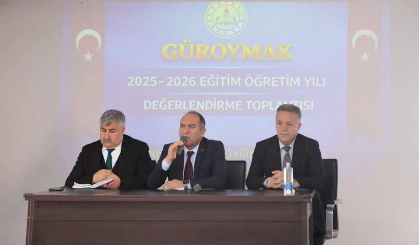 Güroymak’ta 2025–2026 eğitim öğretim yılı değerlendirme toplantısı yapıldı