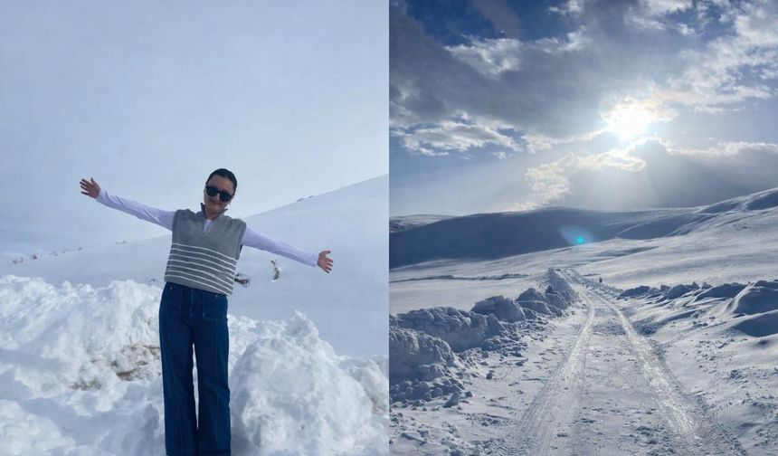 Karla mücadele eden öğretmenler Diyadin’de iş başında