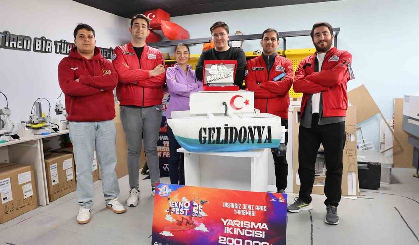 TEKNOFEST derecesi alan Gelidonya takımı Norveç yolunda