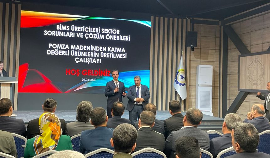 Tatvan’da bims ve pomza sektörüne yönelik çalıştay düzenlendi