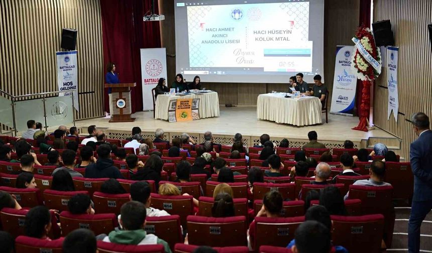 Battalgazi'de liseler arası münazara yarışması sona erdi