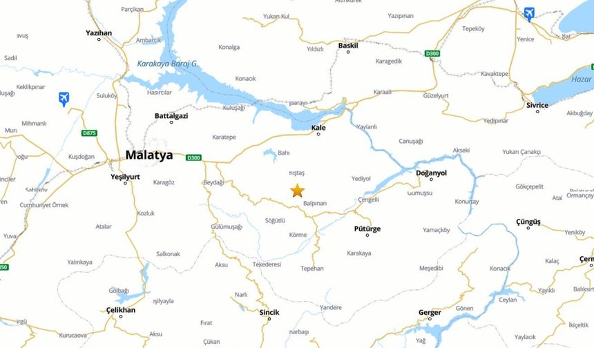 Malatya'da 4,4 büyüklüğünde deprem meydana geldi