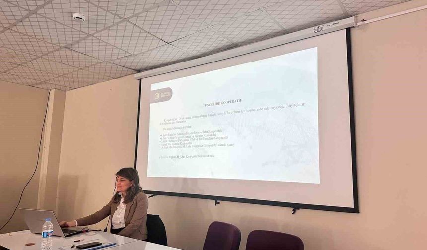 Pülümür'de kadınlara kooperatif eğitimi desteği