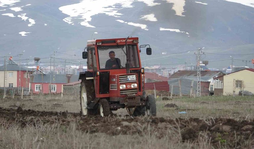 Ardahan'da buğday ve arpa ekim mesaisi başladı