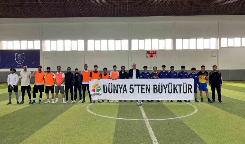 Erzurum'da mini dünya kupası etkinliği düzenlendi