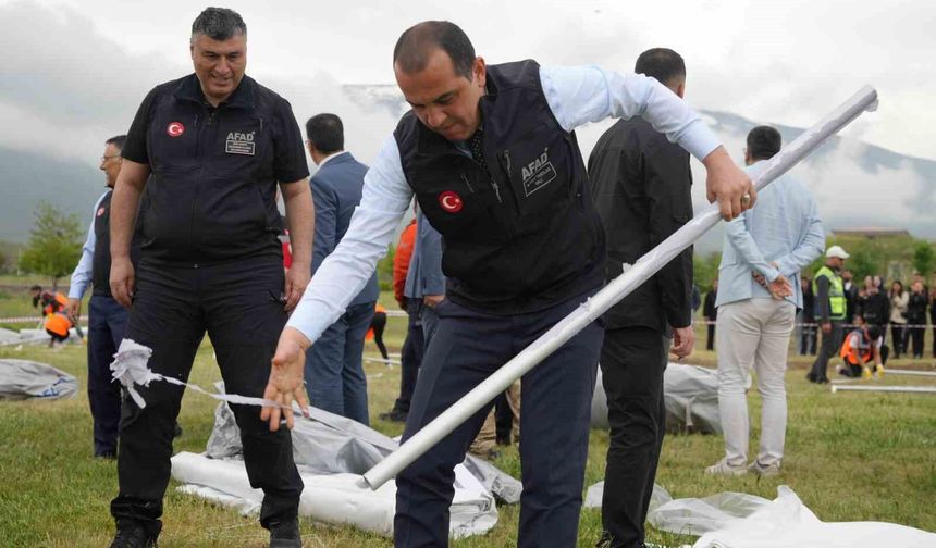 Iğdır çadır kent yönetiminde örnek olmayı amaçlıyor