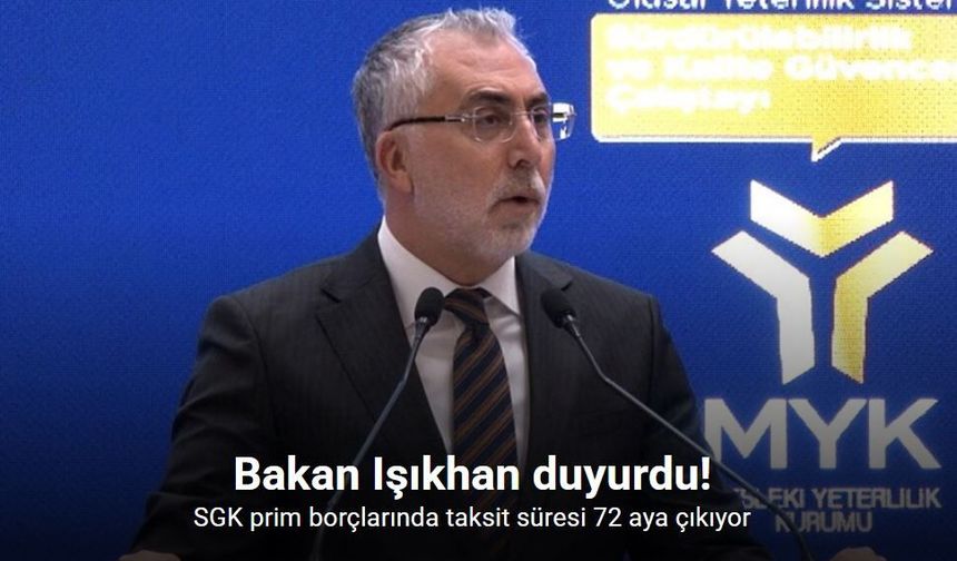 SGK borçlarında taksit süresi 72 aya çıkarılıyor