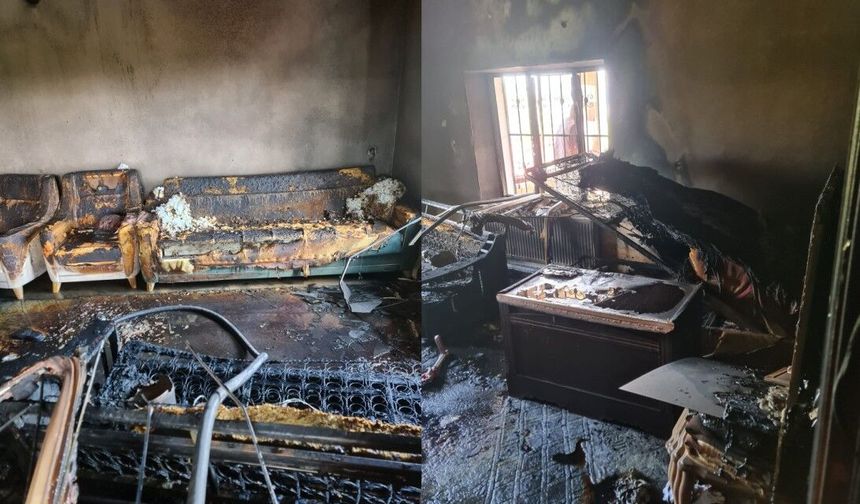 Ahlat’ta çıkan yangında 1 kişi ağır yaralandı