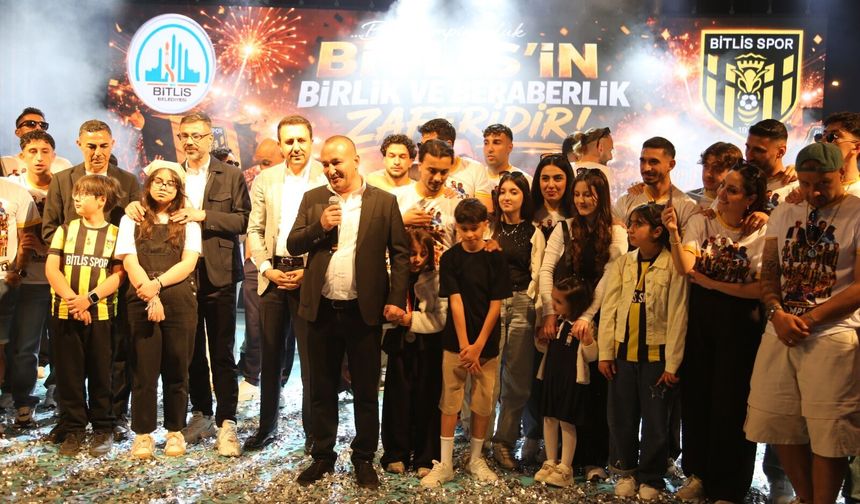 Bitlis Spor’un Tarihi Başarısı Büyük Coşkuyla Kutlandı