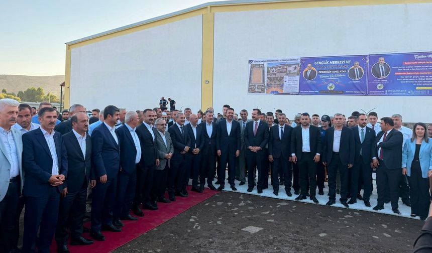 Günkırı'nda Gençlik Merkezi ve Kapalı Spor Salonu projesinin temeli atıldı