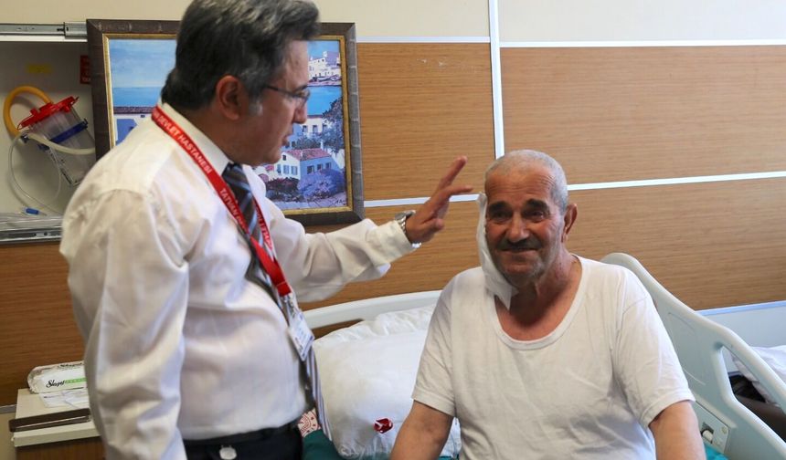 Bitlis Tatvan Devlet Hastanesi'nde tükürük bezi tümörü ameliyatla alındı
