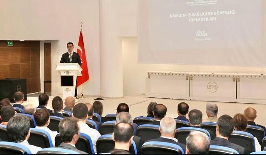Bitlis'te İş Sağlığı ve Güvenliği Değerlendirme Toplantısı