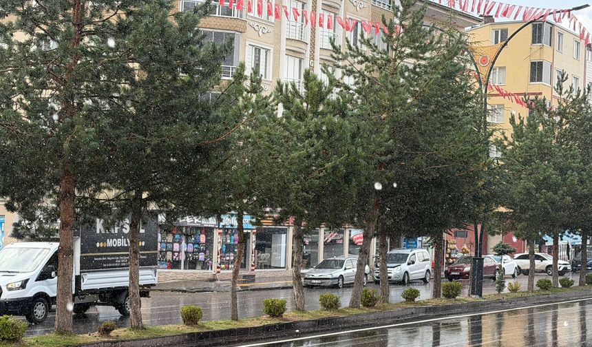 Ahlat’ta sabah saatlerinde yağmur etkili oldu