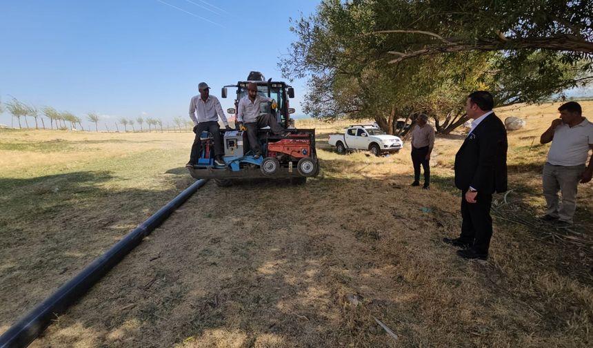 Aydınlar Beldesi’nde içme suyu sorunu yaşanan mahalle için çalışma başlatıldı
