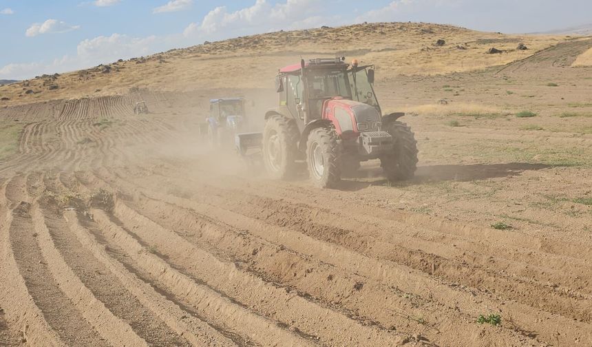 Adilcevaz’da yeni sezon için buğday ekimi başladı