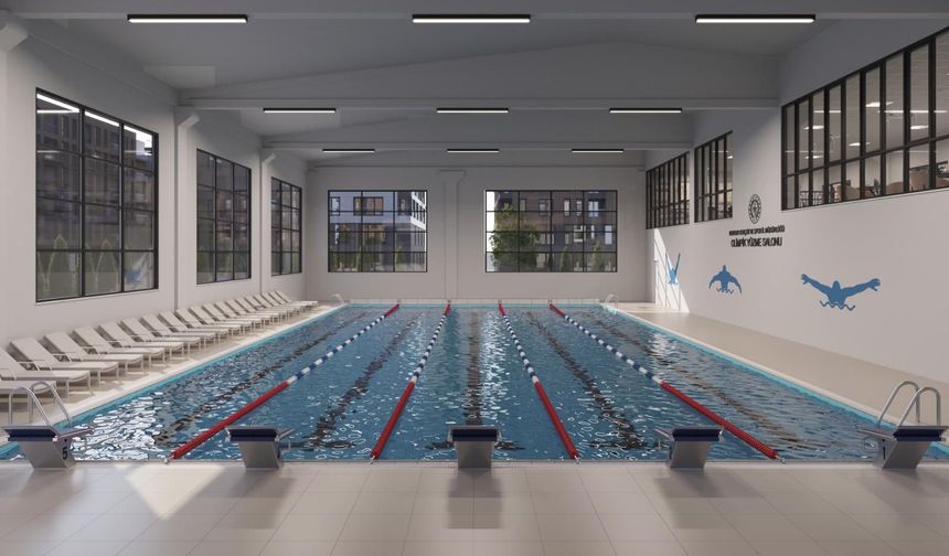 Güroymak’ta yarı olimpik yüzme havuzu için çalışmalar sürüyor